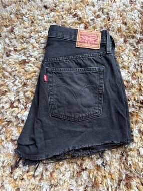 Levi's Black Cutoff Jean Shorts